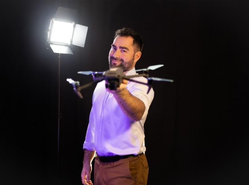 reportage TV par drone